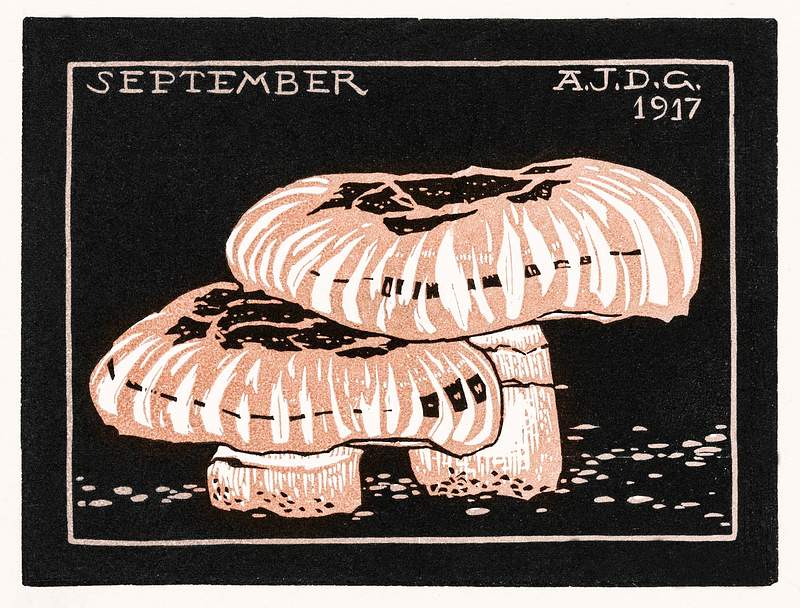 September (1917) by Julie de Graag (1877-1924). Original from The Rijksmuseum . Digitally enhanced by rawpixel.