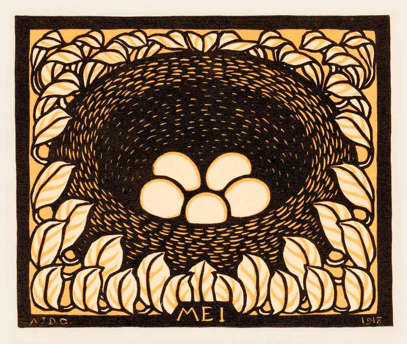 May (1918) by Julie de Graag (1877-1924). Original from The Rijksmuseum. Digitally enhanced by rawpixel.