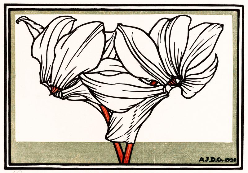 Cyclamen (1920) by Julie de Graag (1877-1924). Original from The Rijksmuseum. Digitally enhanced by rawpixel. Cyclamen (1920) by Julie de Graag (1877-1924). Original from The Rijksmuseum. Digitally enhanced by rawpixel.