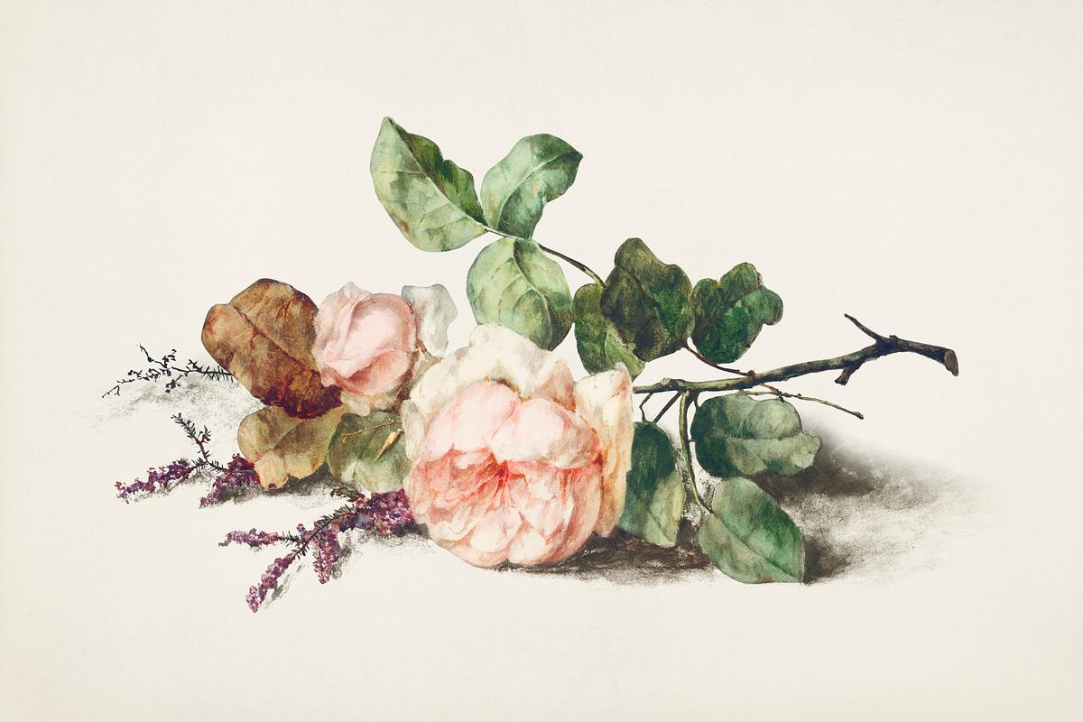 Flower bouquet template