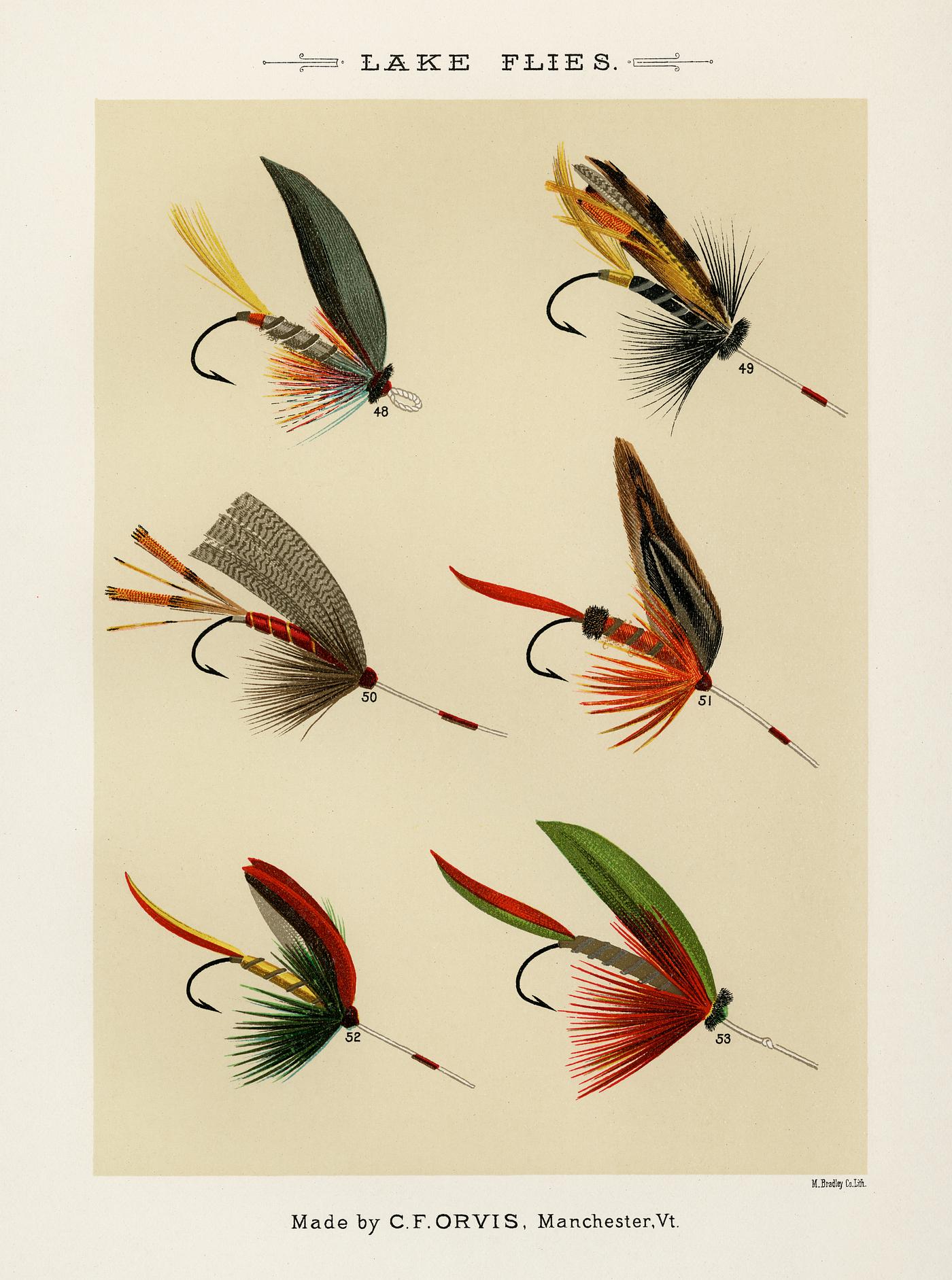 Lake Flies from Favorite Flies and Their Histories by Mary Orvis Marbury. Digitally enhanced from our own original 1892... Lake Flies from Favorite Flies and Their Histories by Mary Orvis Marbury. Digitally enhanced from our own original 1892...