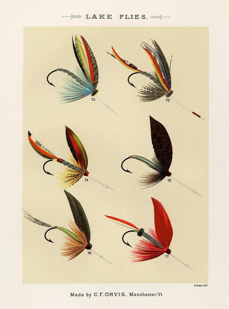 Lake Flies from Favorite Flies and Their Histories by Mary Orvis Marbury. Digitally enhanced from our own original 1892 Edition. Lake Flies from Favorite Flies and Their Histories by Mary Orvis Marbury. Digitally enhanced from our own original 1892…