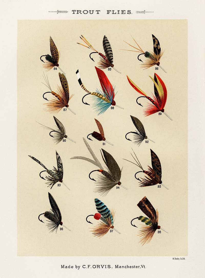 Trout Flies from Favorite Flies and Their Histories by Mary Orvis Marbury. Digitally enhanced from our own original 1892 Edition. Trout Flies from Favorite Flies and Their Histories by Mary Orvis Marbury. Digitally enhanced from our own original 1892…