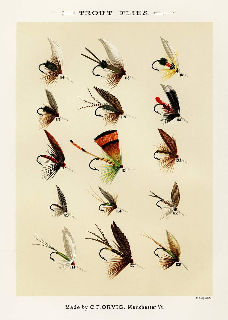 Trout Flies from Favorite Flies and Their Histories by Mary Orvis Marbury. Digitally enhanced from our own original 1892 Edition. Trout Flies from Favorite Flies and Their Histories by Mary Orvis Marbury. Digitally enhanced from our own original 1892…