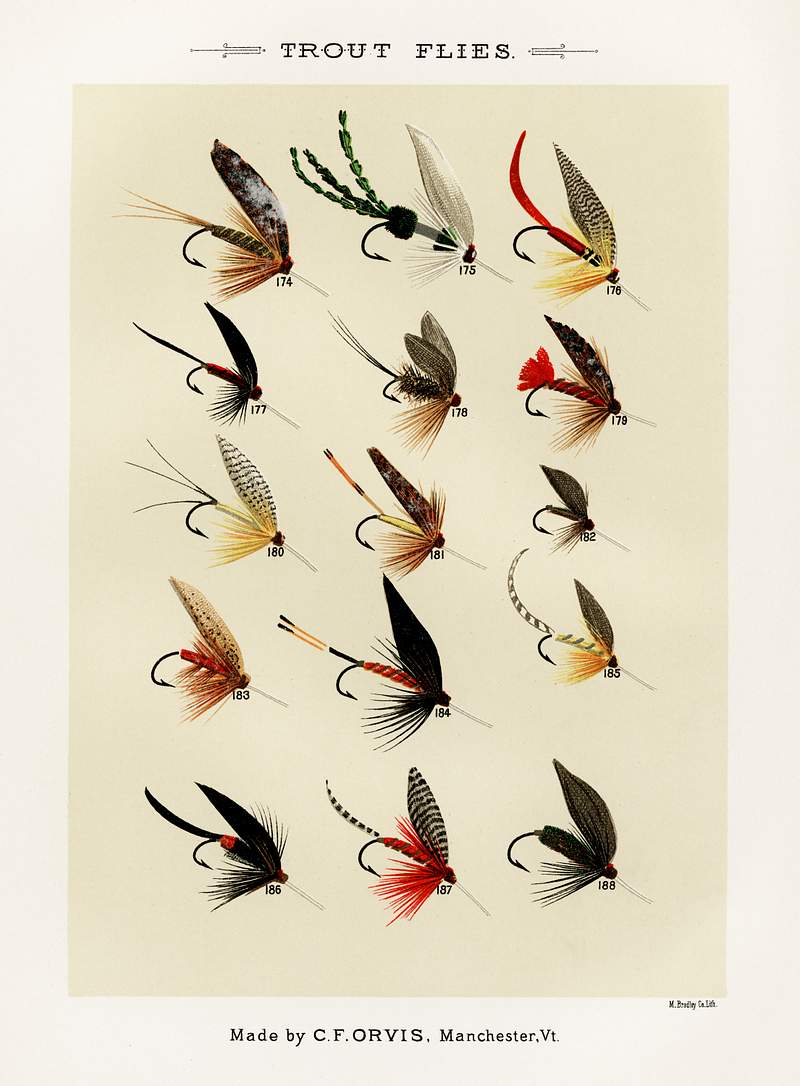 Trout Flies from Favorite Flies and Their Histories by Mary Orvis Marbury. Digitally enhanced from our own original 1892 Edition. Trout Flies from Favorite Flies and Their Histories by Mary Orvis Marbury. Digitally enhanced from our own original 1892…