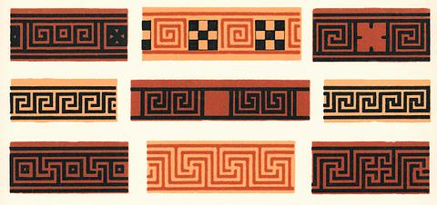 Antique illustration of the grammar of ornament by Owen Jones Antique illustration of the grammar of ornament by Owen Jones - abstract, antique, banner, design, drawing, floral…