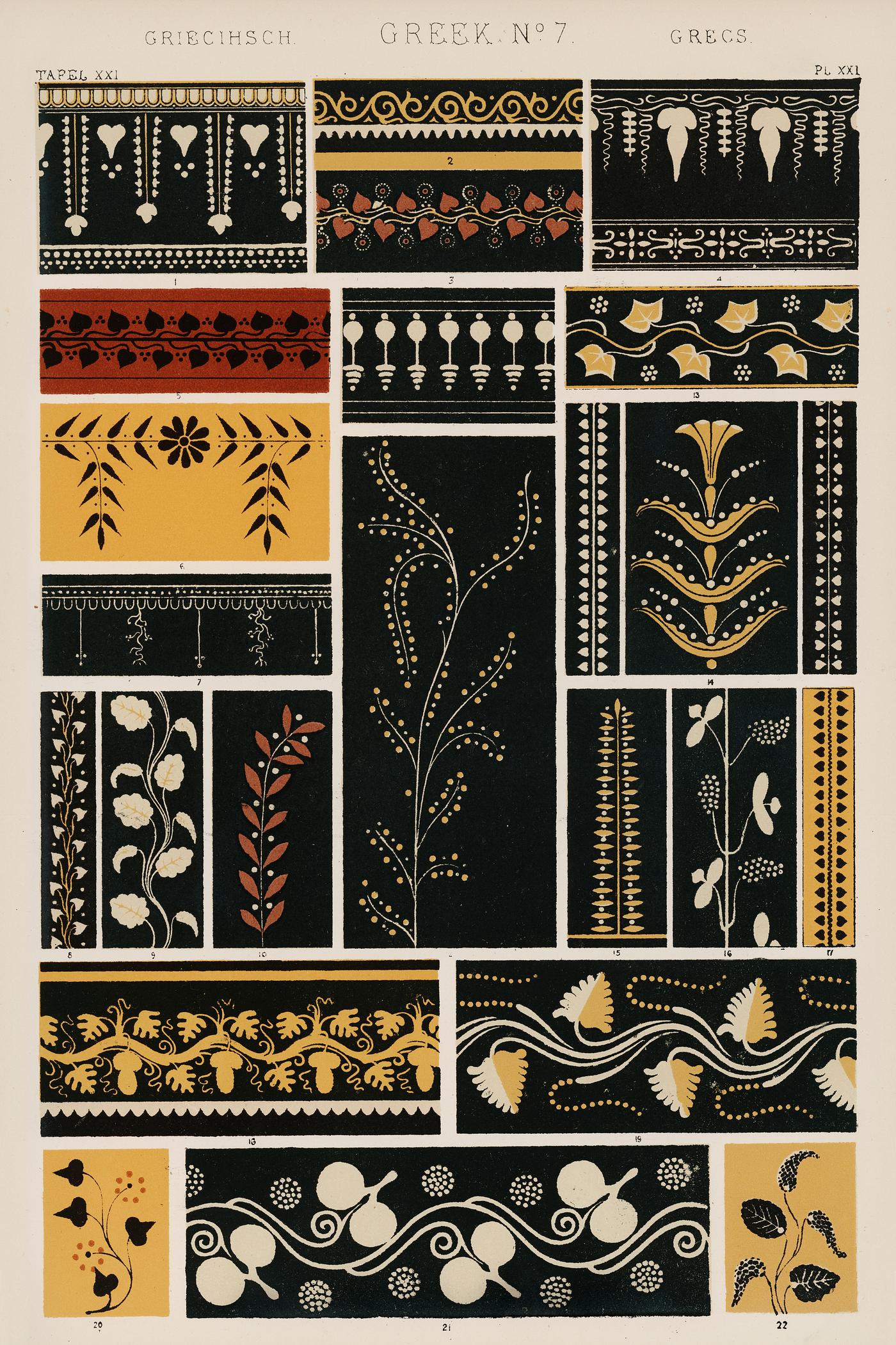 Owen Jones famous 19th Century Grammar of Ornament. One of the finest graphic design books ever produced. From our own... Owen Jones famous 19th Century Grammar of Ornament. One of the finest graphic design books ever produced. From our own...