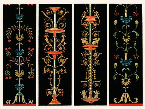 Antique illustration of the grammar of ornament by Owen Jones Antique illustration of the grammar of ornament by Owen Jones - abstract, antique, banner, design, drawing, grammar, graphic…