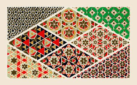 Antique illustration of the grammar of ornament by Owen Jones Antique illustration of the grammar of ornament by Owen Jones - abstract, antique, banner, design, drawing, floral…