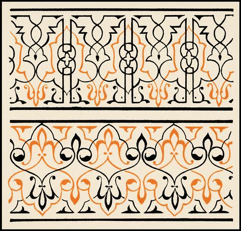 Antique illustration of the grammar of ornament by Owen Jones Antique illustration of the grammar of ornament by Owen Jones - abstract, ancient, antique, arab, arabia, arabian, arabic…