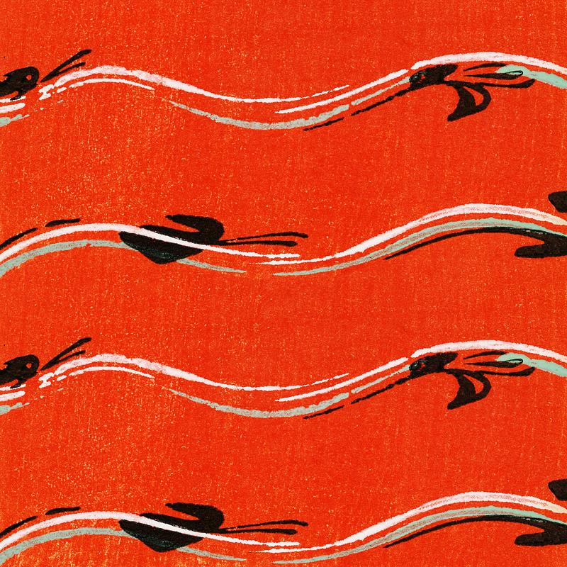 Vintage Illustration of Vintage woodblock print of Japanese textile. Vintage Illustration of Vintage woodblock print of Japanese textile.