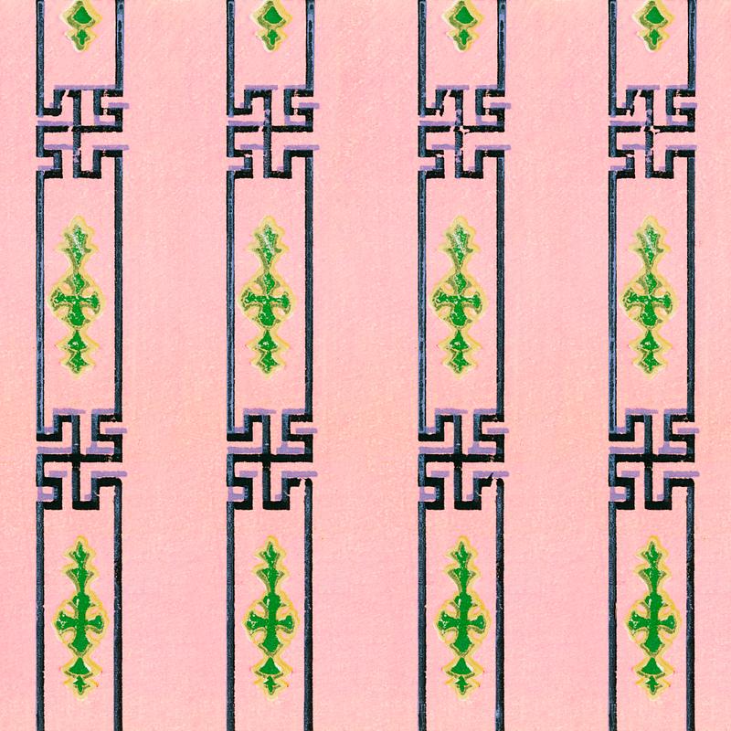 Vintage Illustration of Vintage woodblock print of Japanese textile. Vintage Illustration of Vintage woodblock print of Japanese textile.