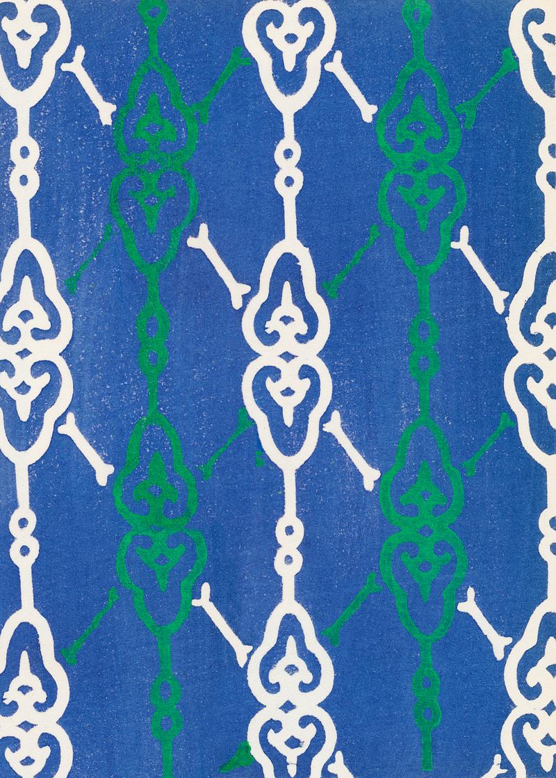 Vintage Illustration of Vintage woodblock print of Japanese textile. Vintage Illustration of Vintage woodblock print of Japanese textile.
