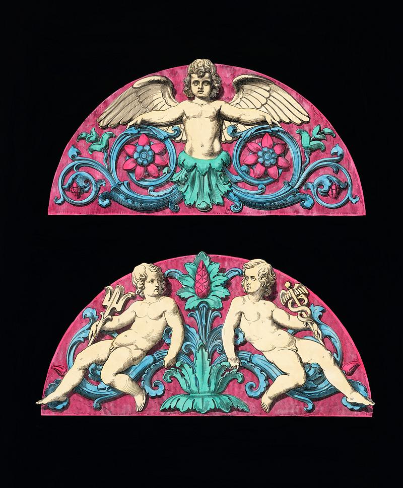 A lithograph of an architecture detail (1888). Digitally enhanced from our own original plate. A lithograph of an architecture detail (1888). Digitally enhanced from our own original plate.