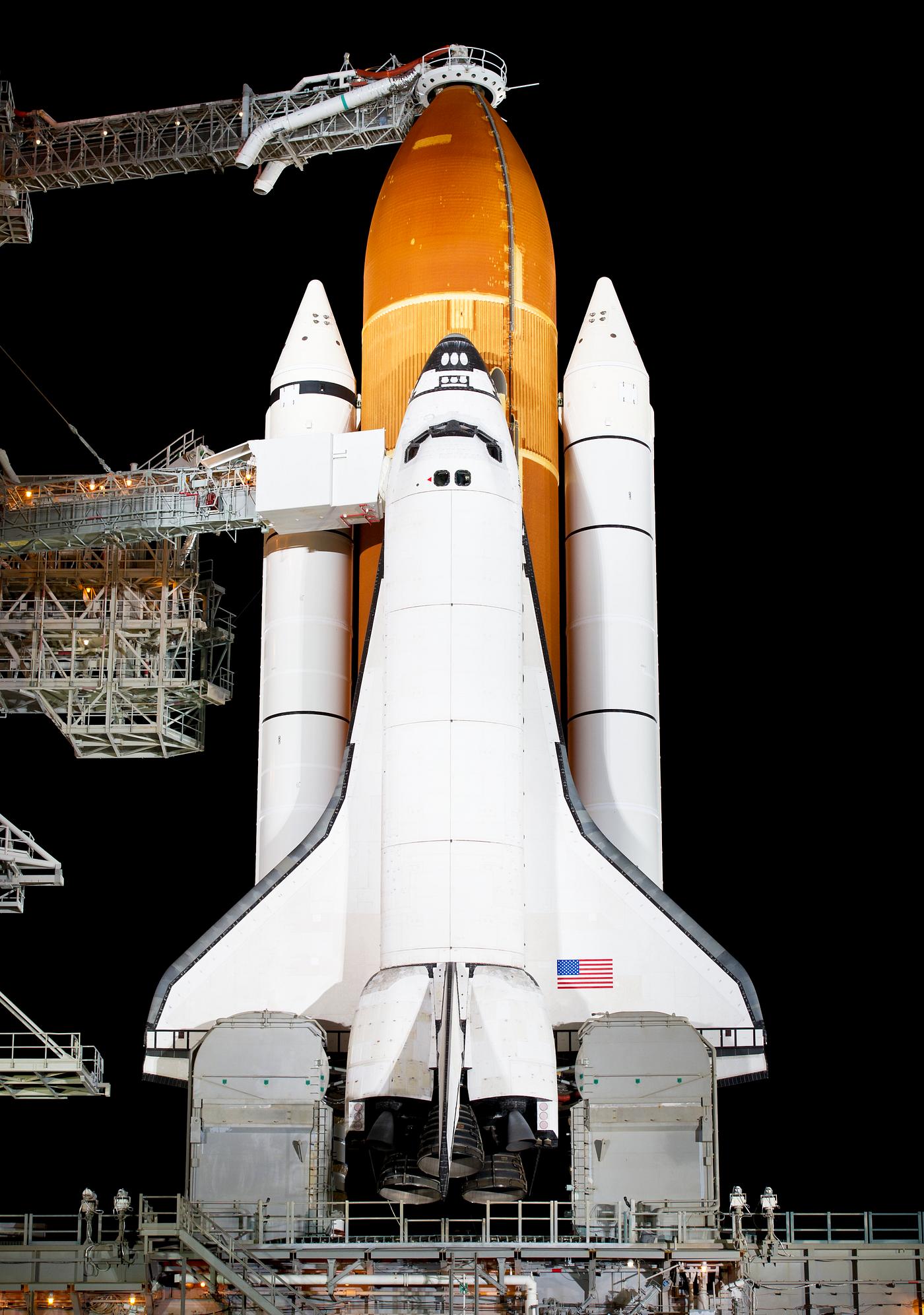 The space shuttle Endeavour is seen on launch pad 39a at Kennedy Space Center in Cape Canaveral, Fla, Thursday, April 28,... The space shuttle Endeavour is seen on launch pad 39a at Kennedy Space Center in Cape Canaveral, Fla, Thursday, April 28,...