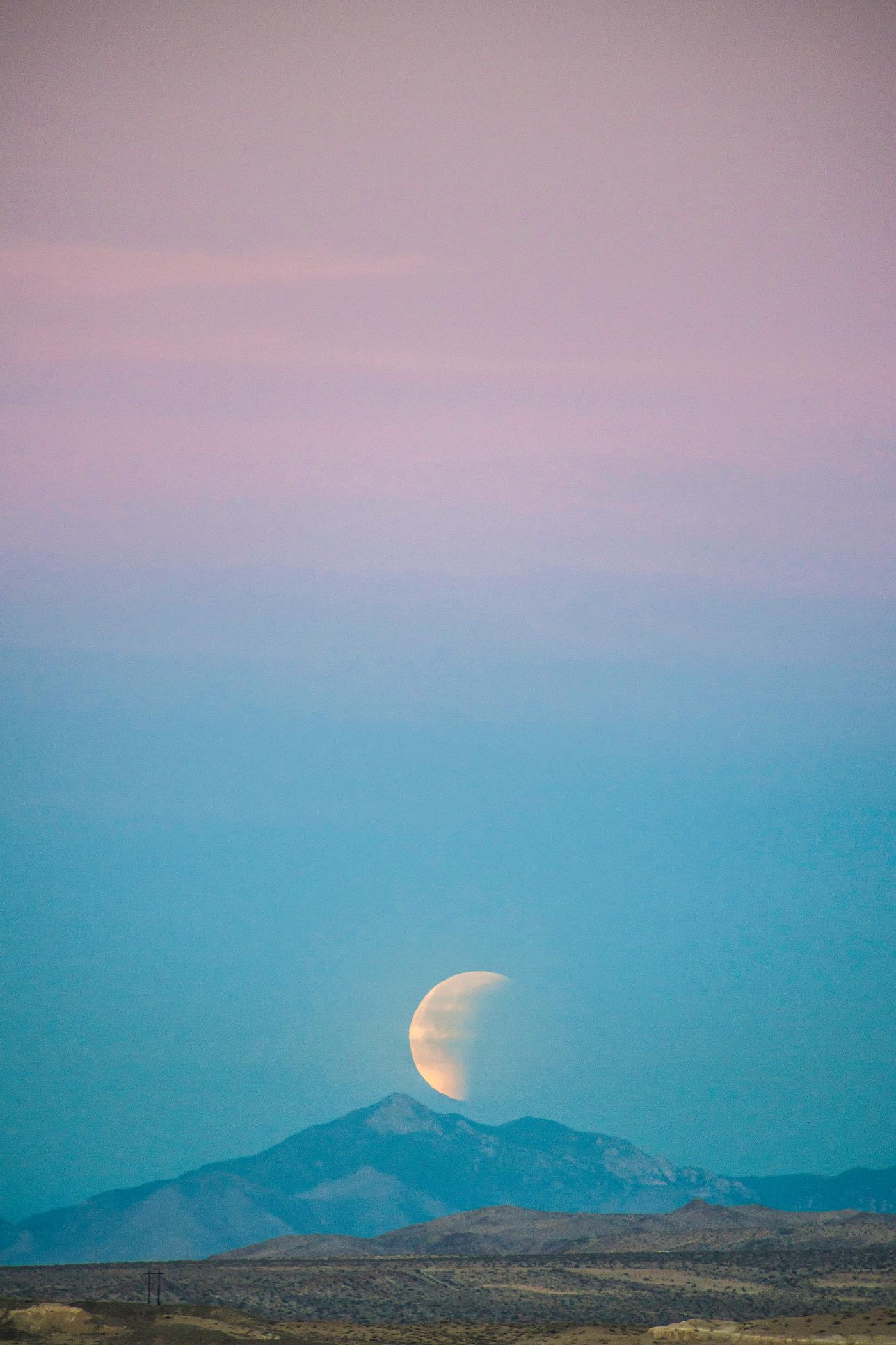 The Super Blue Blood Moon eclipse from California's Trona Pinnacles Desert National Conservation. Original from NASA .... The Super Blue Blood Moon eclipse from California's Trona Pinnacles Desert National Conservation. Original from NASA ....