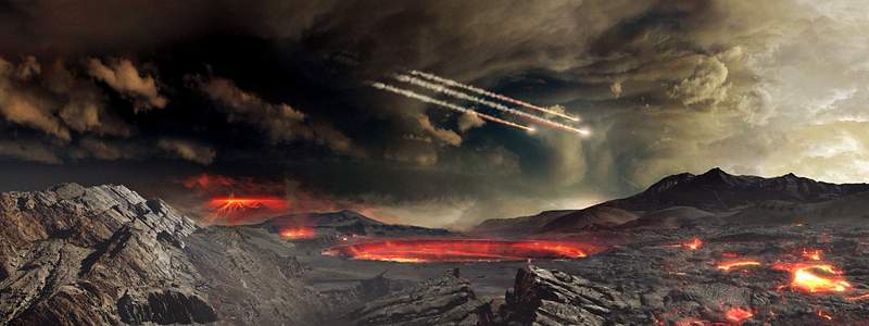 BENNU’S JOURNEY - Early Earth. Original from NASA. Digitally enhanced by rawpixel.