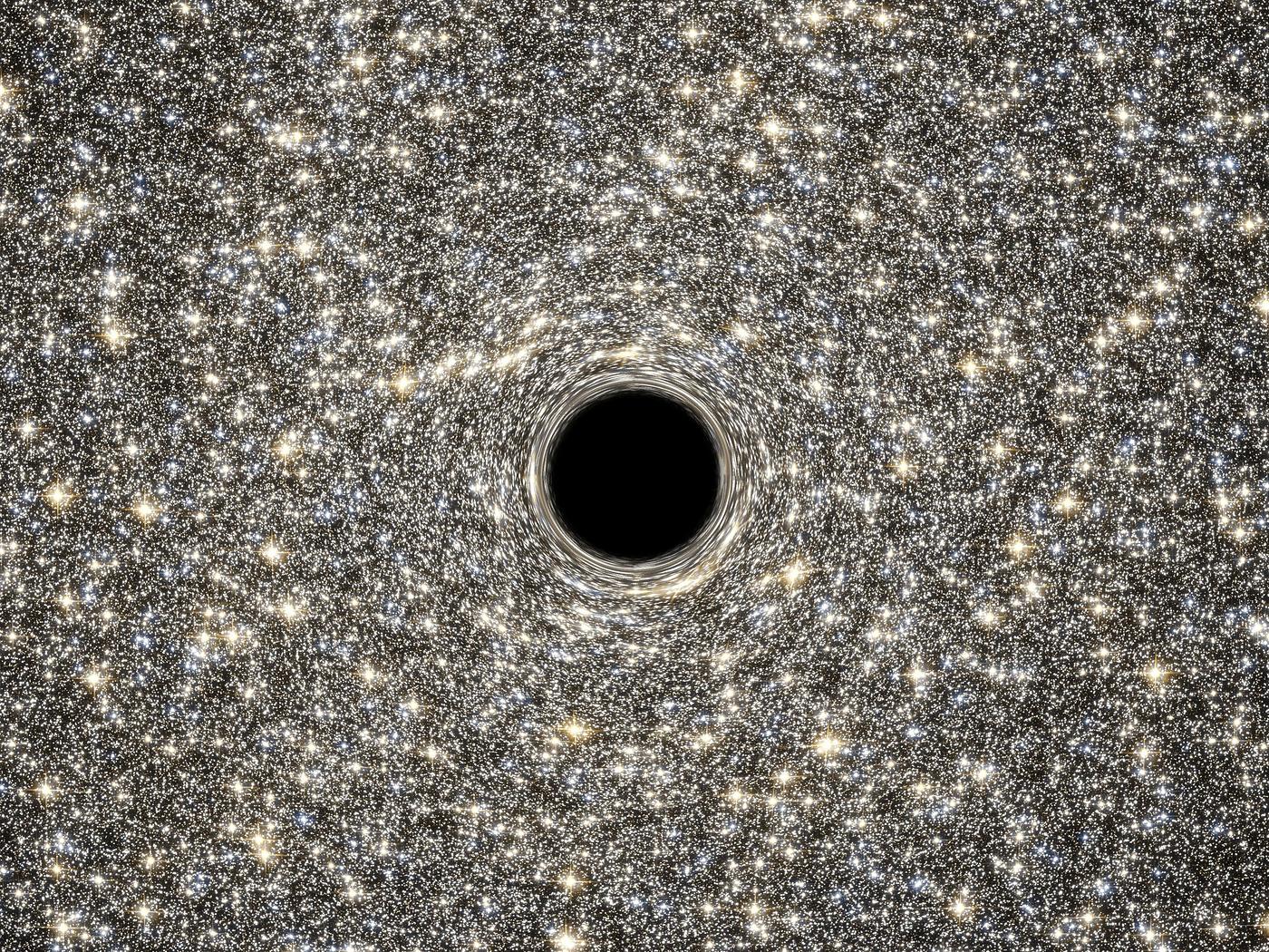 An illustration of a supermassive black hole. Original from NASA. Digitally enhanced by rawpixel. An illustration of a supermassive black hole. Original from NASA. Digitally enhanced by rawpixel.