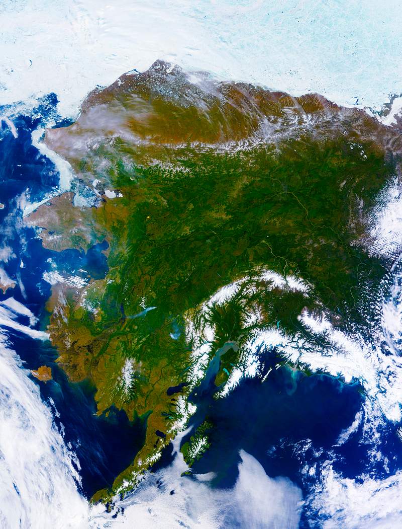Rare clear view of Alaska. Original from NASA. Digitally enhanced by rawpixel. Rare clear view of Alaska. Original from NASA. Digitally enhanced by rawpixel.