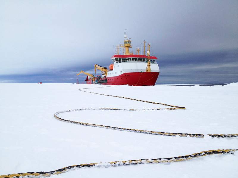RRS Ernest Shackleton | Free public domain photo Arrival of the RRS Ernest Shackleton near Halley Research Station in Antarctica, January, 2013. Original from NASA. Digitally…
