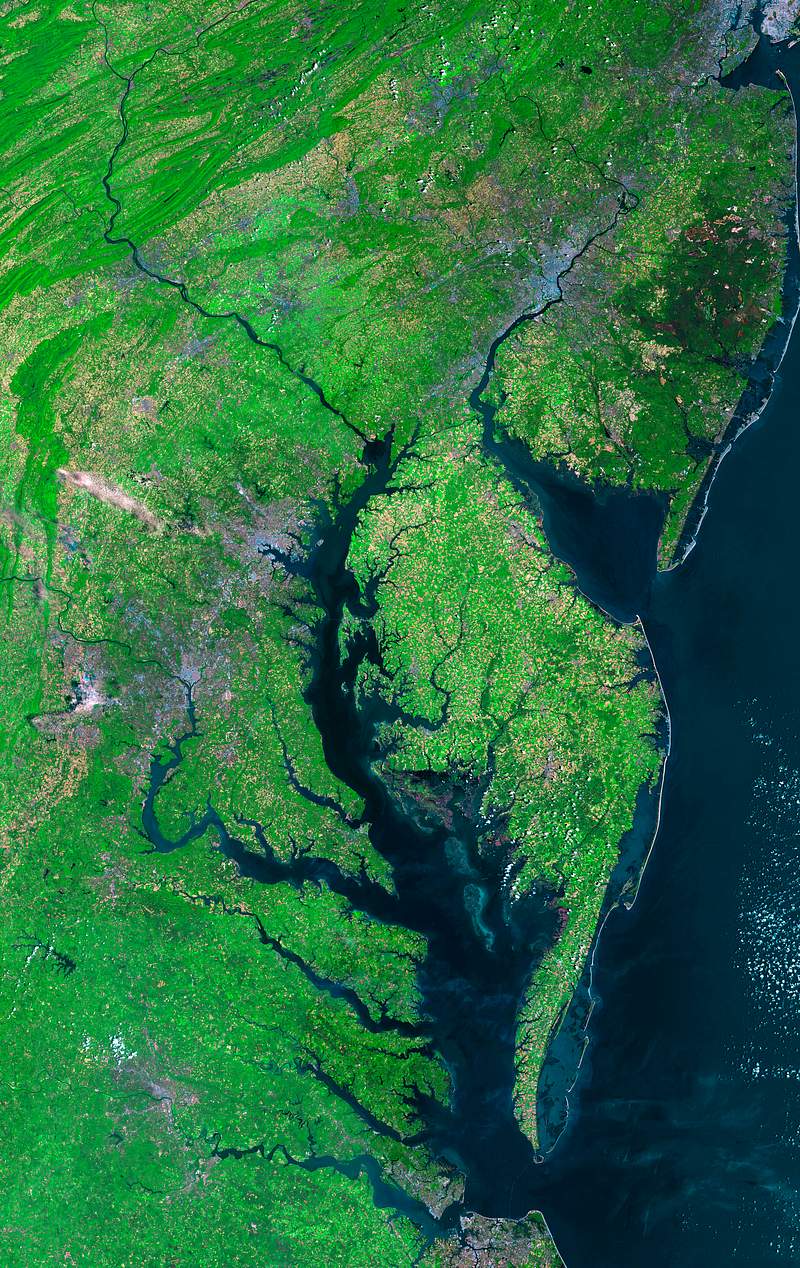 Beautiful new mosaic of Chesapeake Bay. Original from NASA. Digitally enhanced by rawpixel. Beautiful new mosaic of Chesapeake Bay. Original from NASA. Digitally enhanced by rawpixel.