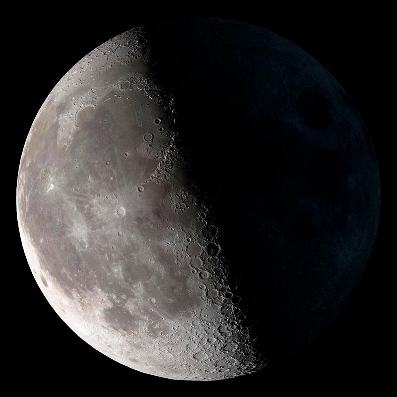 Third Quarter of a moon with accurate shadows. Original from NASA. Digitally enhanced by rawpixel. Third Quarter of a moon with accurate shadows. Original from NASA. Digitally enhanced by rawpixel.