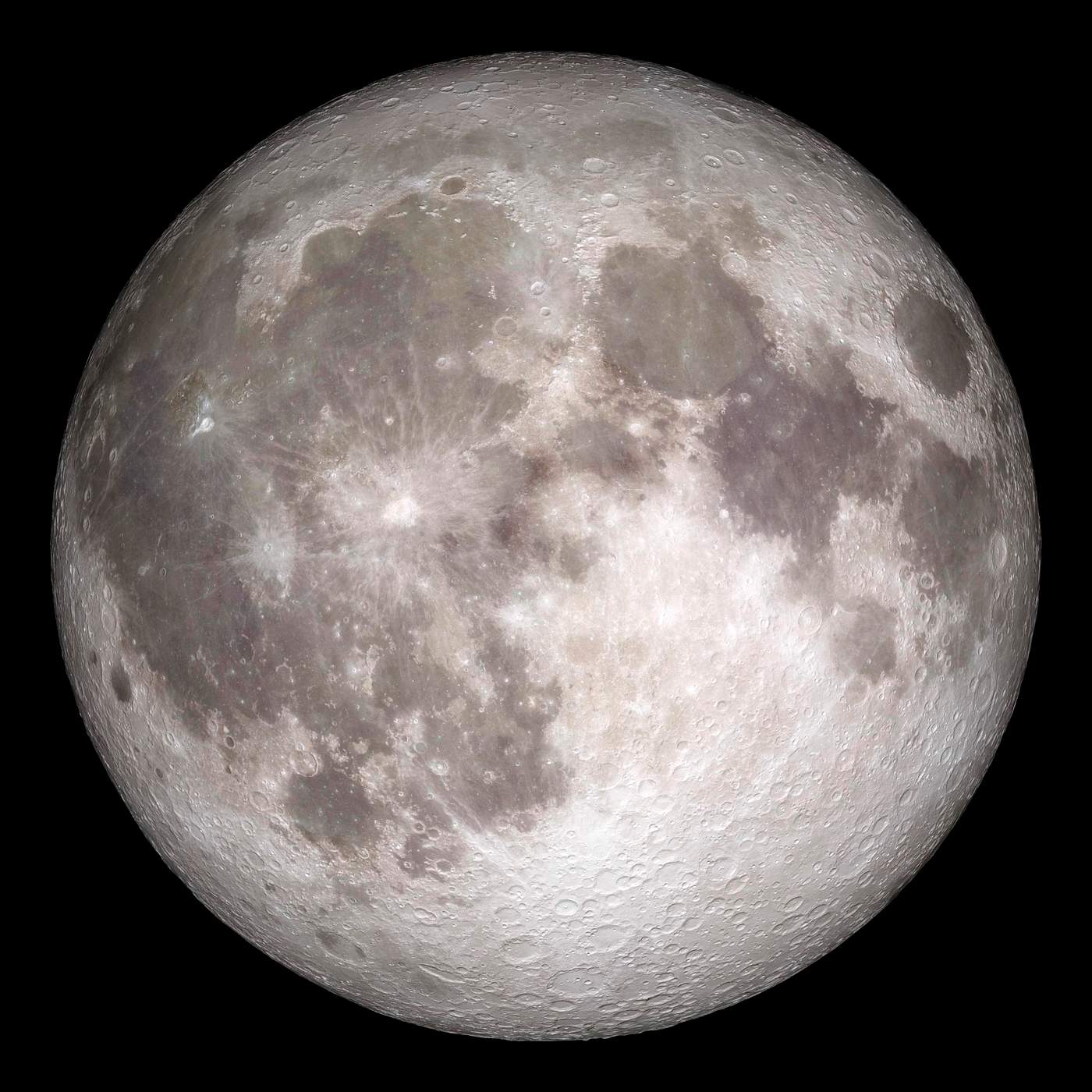 Full moon. Original from NASA. Digitally enhanced by rawpixel. Free