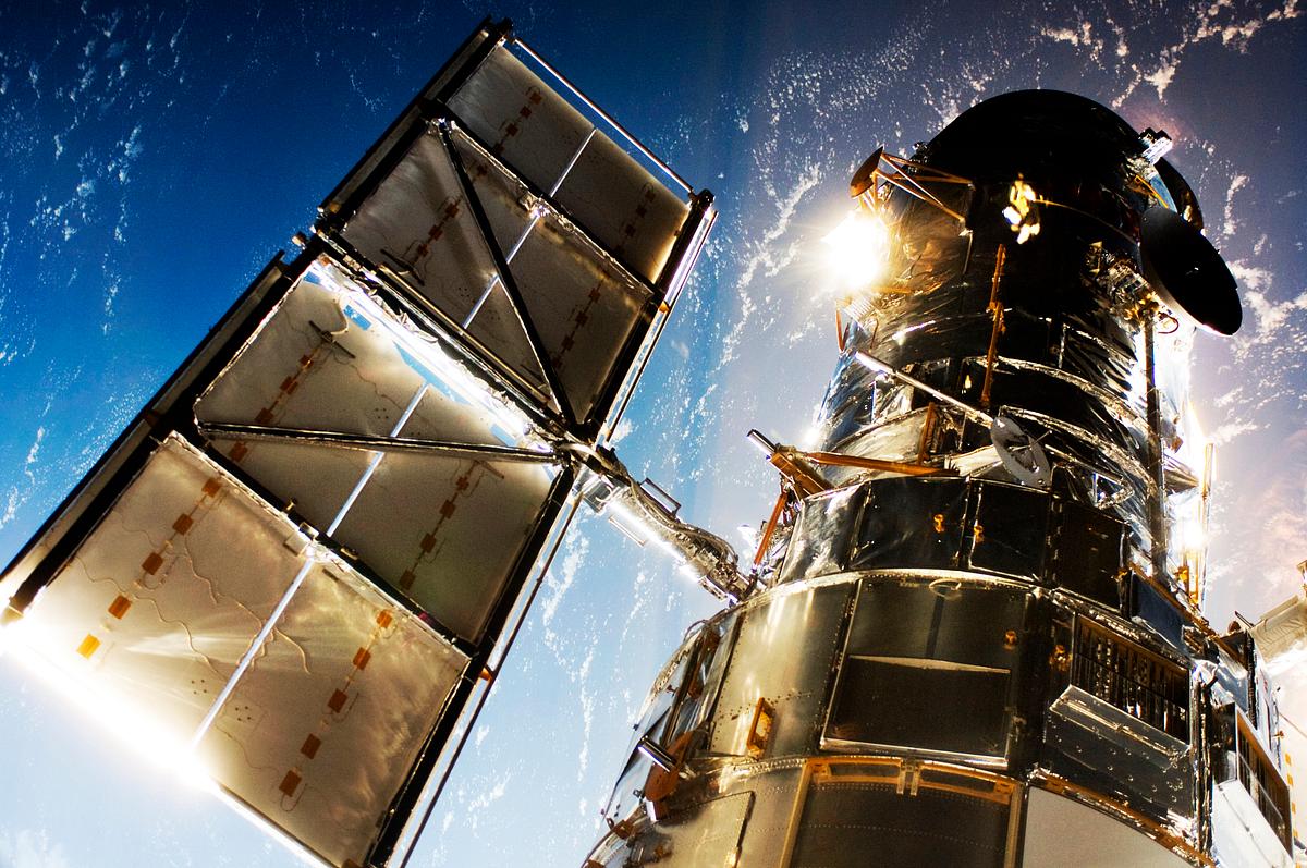 The Hubble Space Telescope. Original from NASA. Digitally enhanced by rawpixel.