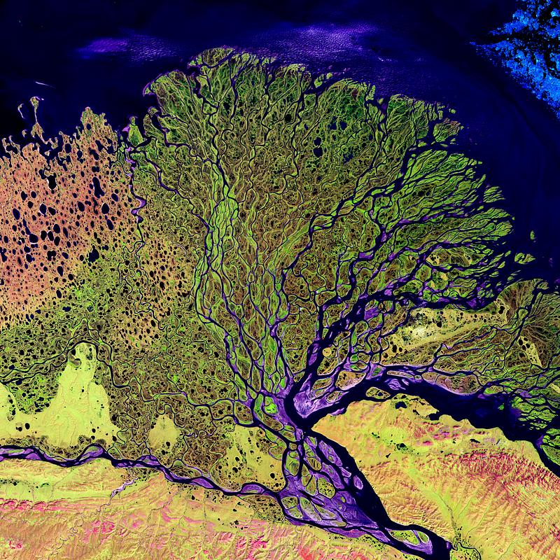 The Lena River, some 2,800 miles long, is one of the largest rivers in the world. Original from NASA. Digitally enhanced by rawpixel. The Lena River, some 2,800 miles long, is one of the largest rivers in the world. Original from NASA. Digitally enhanced by…