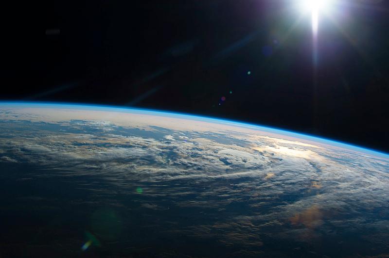 Earth in space Earth observation taken by the Expedition 44 crew on June 19, 2016. Original from NASA. Digitally enhanced by rawpixel.