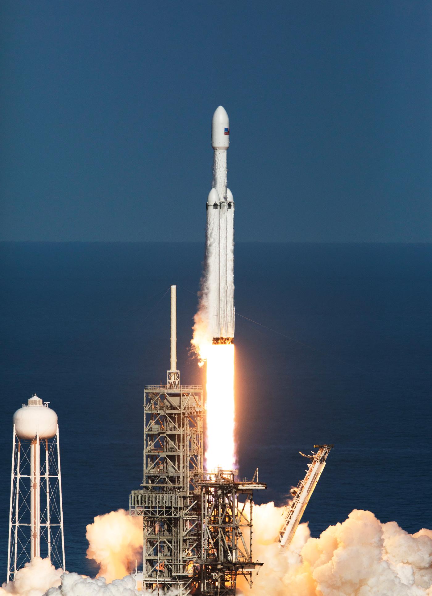 A SpaceX Falcon Heavy rocket begins its demonstration flight with liftoff from Launch Complex 39A at NASA's Kennedy... A SpaceX Falcon Heavy rocket begins its demonstration flight with liftoff from Launch Complex 39A at NASA's Kennedy...