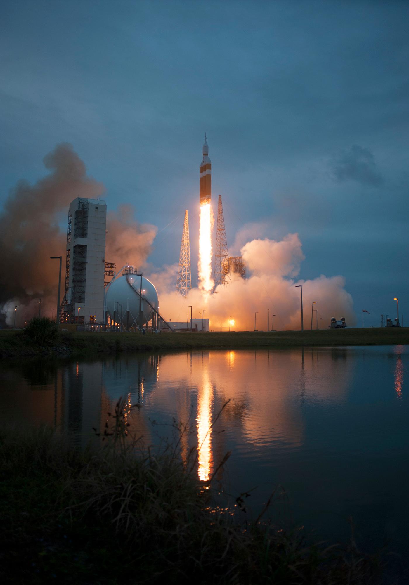 A Delta IV Heavy rocket lifts off from Space Launch Complex 37 at Cape Canaveral Air Force Station in Florida. Original from... A Delta IV Heavy rocket lifts off from Space Launch Complex 37 at Cape Canaveral Air Force Station in Florida. Original from...