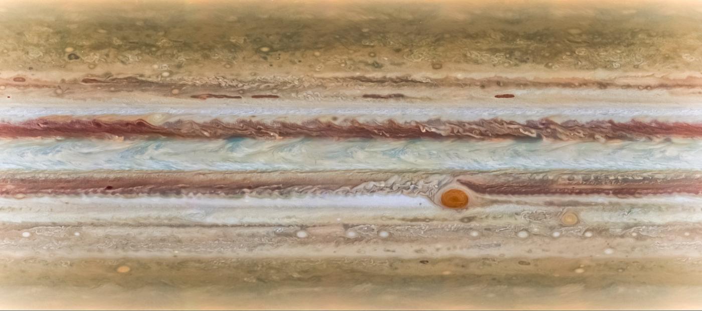 Scientists produced new global maps of Jupiter using the Wide Field Camera 3 on NASA's Hubble Space Telescope. Original... Scientists produced new global maps of Jupiter using the Wide Field Camera 3 on NASA's Hubble Space Telescope. Original...