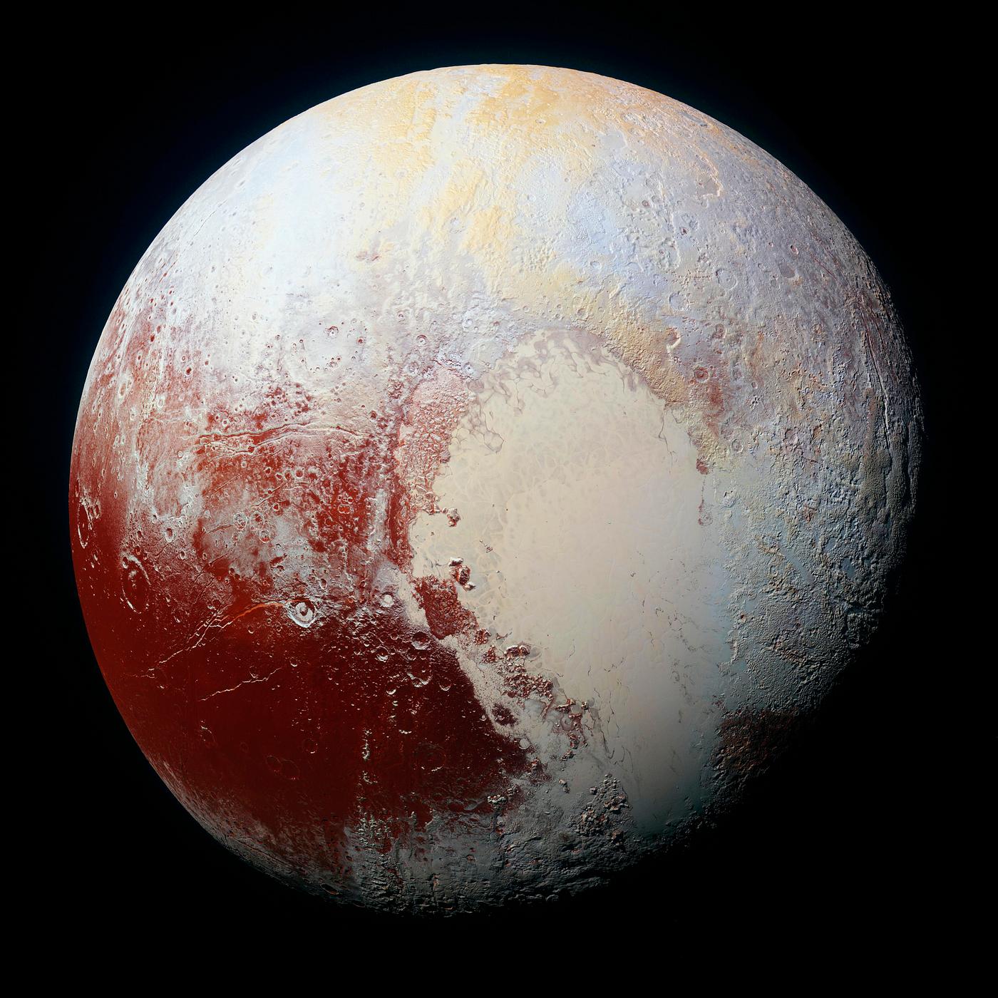 High-resolution enhanced color view of Pluto. Original from NASA. Digitally enhanced by rawpixel. High-resolution enhanced color view of Pluto. Original from NASA. Digitally enhanced by rawpixel.