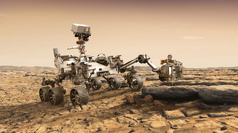 NASA's Mars 2020 rover artist's concept #6.… | Free public domain photo NASA's Mars 2020 rover artist's concept #6. Nov 17th, 2017. Original from NASA. Digitally enhanced by rawpixel.