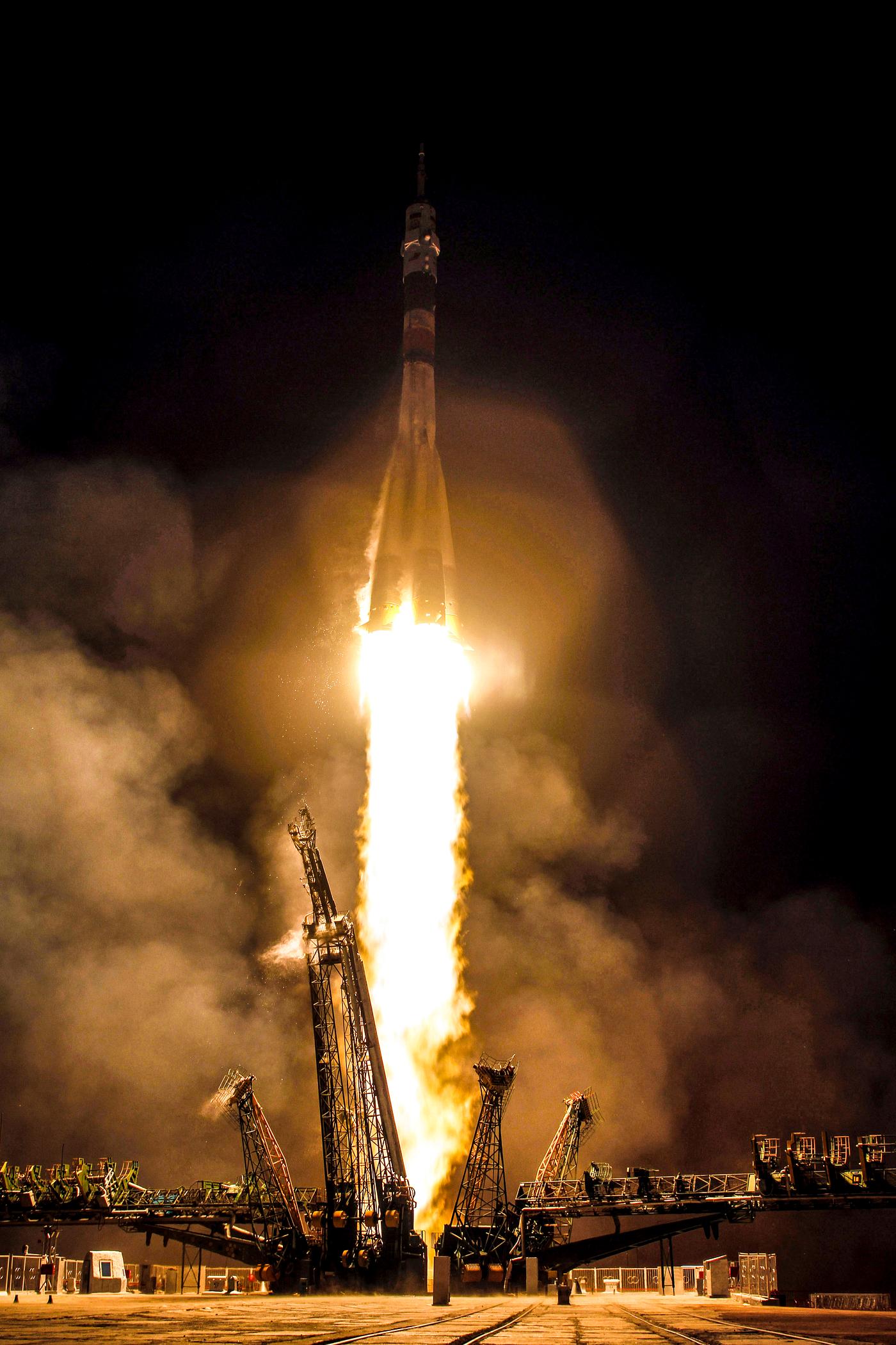 The Soyuz TMA-20 rocket launches from the Baikonur Cosmodrome in Kazakhstan on Thursday, December 16, 2010. Original from... The Soyuz TMA-20 rocket launches from the Baikonur Cosmodrome in Kazakhstan on Thursday, December 16, 2010. Original from...