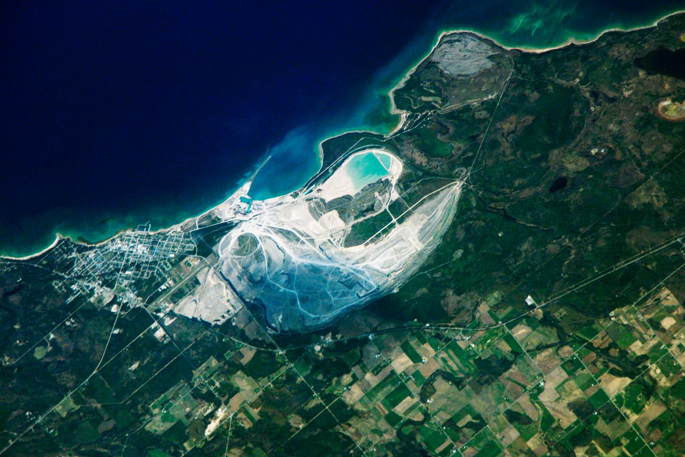 Calcite Quarry, Michigan. Original from NASA. Digitally enhanced by rawpixel. Calcite Quarry, Michigan. Original from NASA. Digitally enhanced by rawpixel.