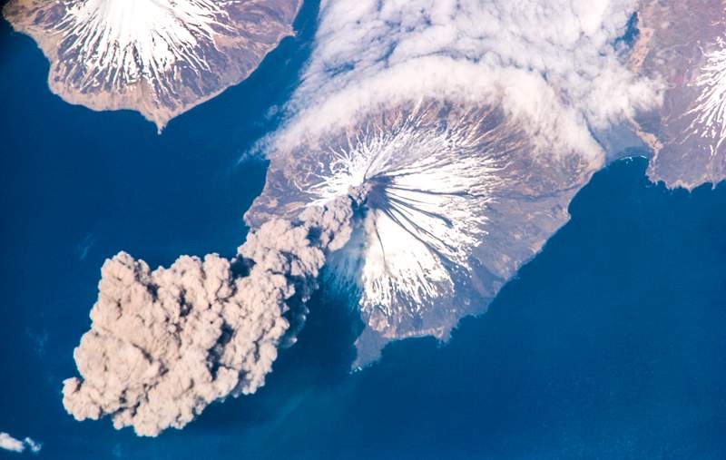 Eruption of Cleveland Volcano, Aleutian Islands, Alaska. Original from NASA. Digitally enhanced by rawpixel. Eruption of Cleveland Volcano, Aleutian Islands, Alaska. Original from NASA. Digitally enhanced by rawpixel.