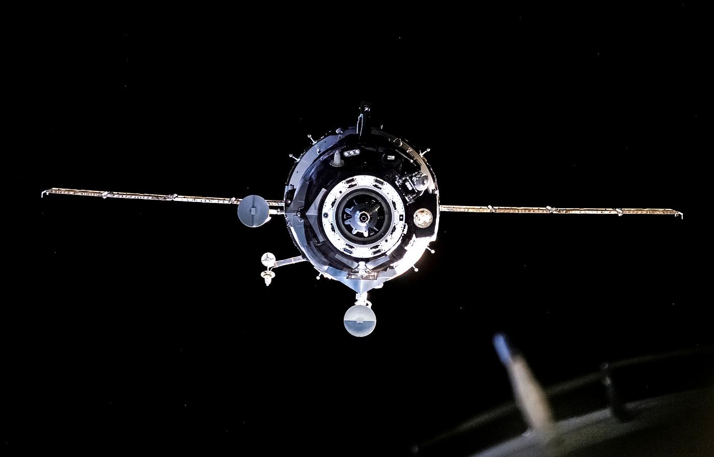 Soyuz on approach to the ISS during Expedition 13. Original from NASA. Digitally enhanced by rawpixel. Soyuz on approach to the ISS during Expedition 13. Original from NASA. Digitally enhanced by rawpixel.