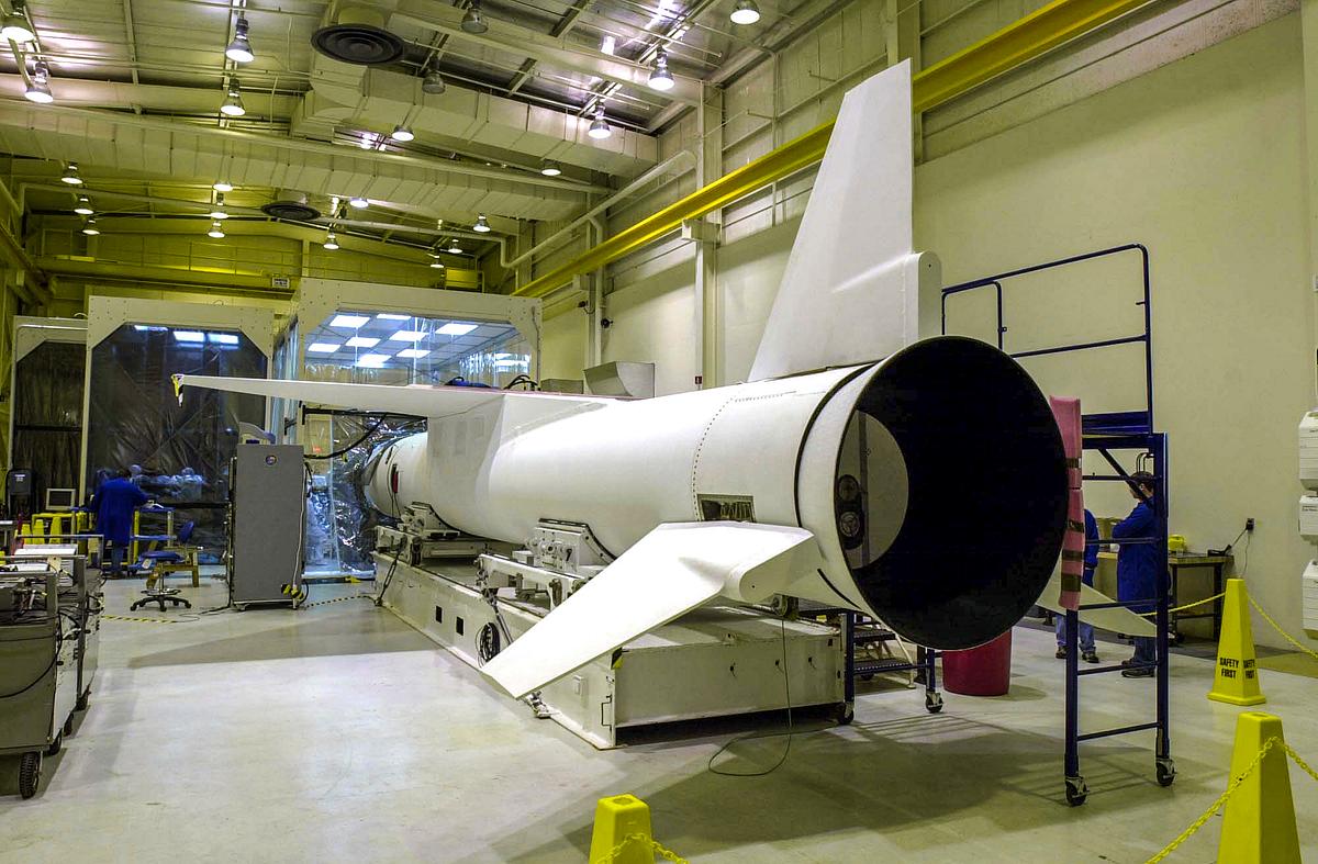 At Vandenberg Air Force Base in California,… | Free public domain photo At Vandenberg Air Force Base in California, the Orbital Sciences Pegasus XL rocket is ready for mating to the AIM spacecraft.…