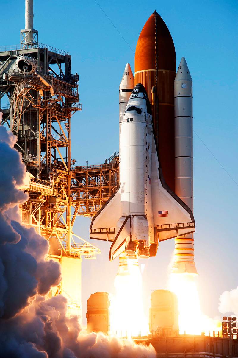 Discovery lifts off from Launch Pad 39A at NASA's Kennedy Space Center