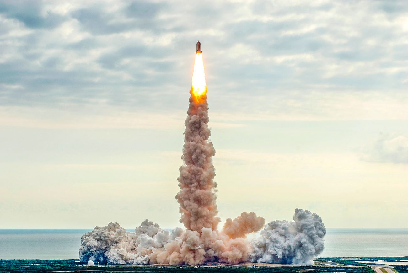 Space shuttle Endeavour lifts off from Launch Pad 39A at NASA's Kennedy Space Center in Florida, August 8, 2007. Public Domain.