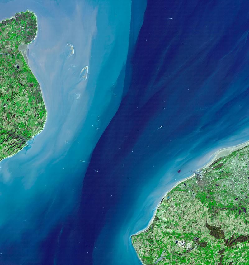Channel tunnel space view The Channel Tunnel, a 50.5 km-long rail tunnel beneath the English Channel at the Straits of Dover. Original from NASA.…