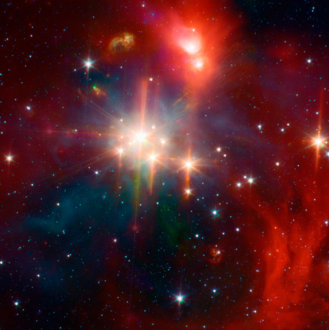 The Corona Australis region is one of the nearest and most active regions of ongoing star formation. Original from NASA.... The Corona Australis region is one of the nearest and most active regions of ongoing star formation. Original from NASA....