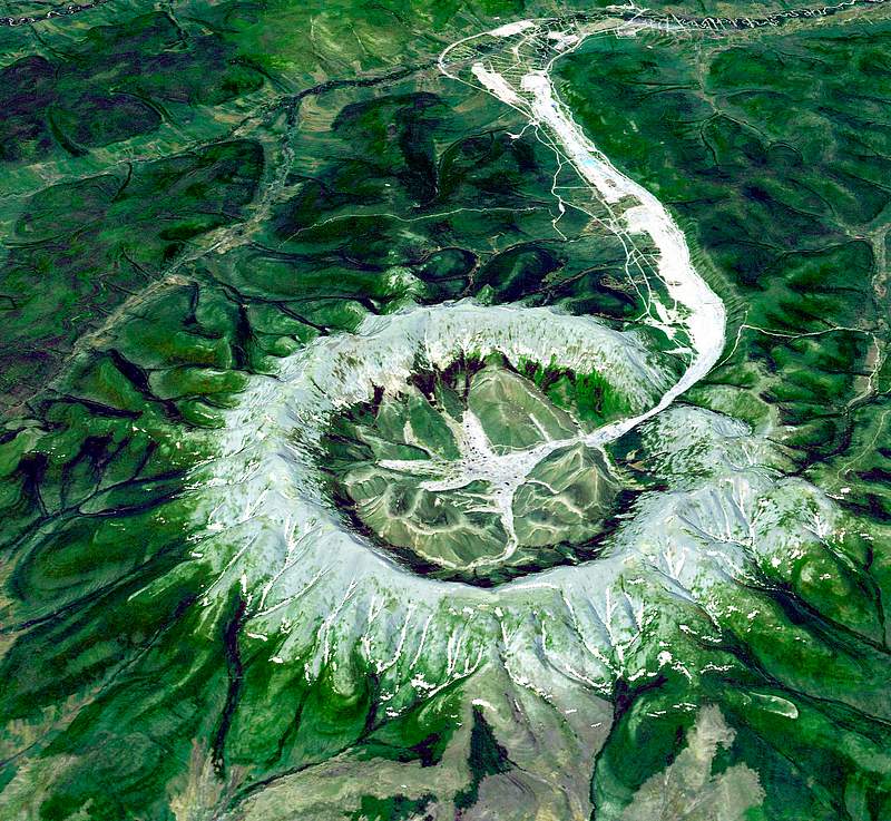 The Kondyor Massif is located in Eastern Siberia, Russia, north of the city of Khabarovsk. Original from NASA. Digitally enhanced by rawpixel. The Kondyor Massif is located in Eastern Siberia, Russia, north of the city of Khabarovsk. Original from NASA. Digitally…