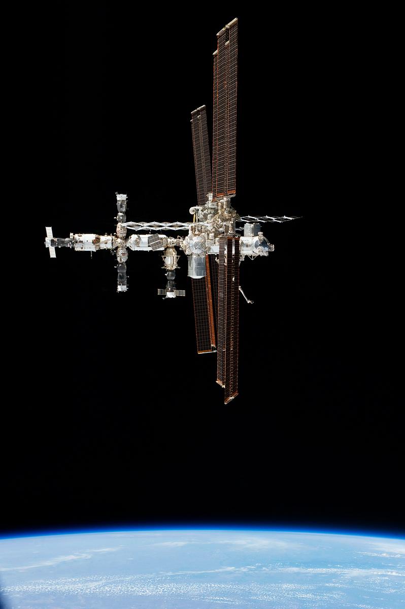 This picture of the International Space… | Free public domain photo This picture of the International Space Station was photographed from the space shuttle Atlantis in the early hours of July…