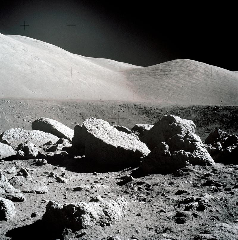 Panoramic view of Station 5 (Camelot Crater) during Apollo 17 EVA-2. Dec 12th, 1972. Original from NASA. Digitally enhanced by rawpixel. Panoramic view of Station 5 (Camelot Crater) during Apollo 17 EVA-2. Dec 12th, 1972. Original from NASA. Digitally enhanced…