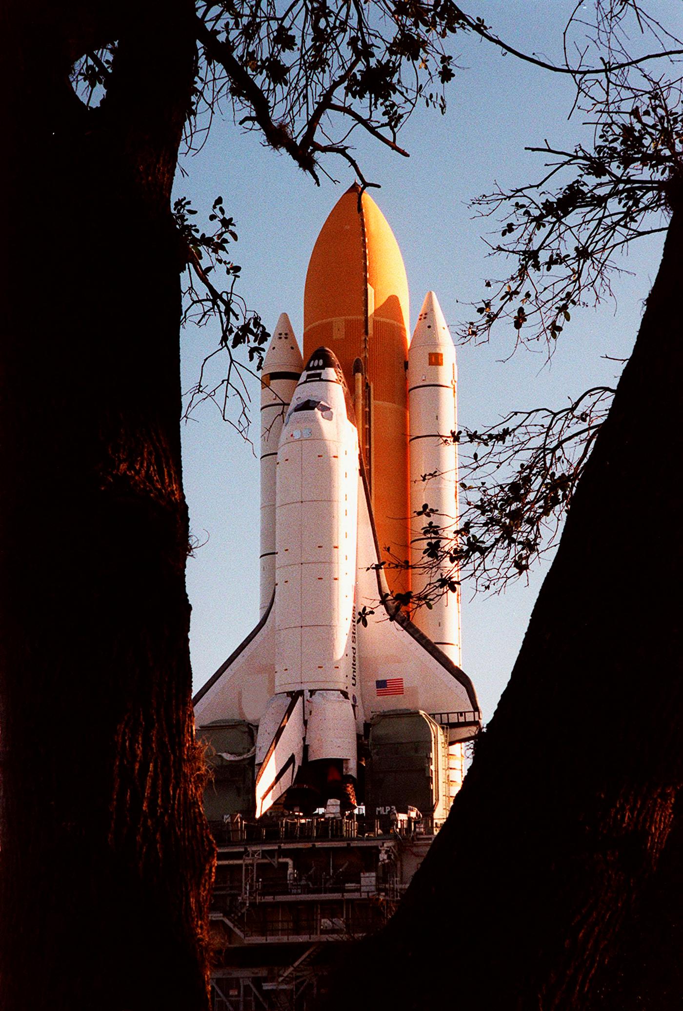 Space Shuttle Endeavour during the Shuttle's rollout to Launch Pad 39A. Original from NASA. Digitally enhanced by... Space Shuttle Endeavour during the Shuttle's rollout to Launch Pad 39A. Original from NASA. Digitally enhanced by...