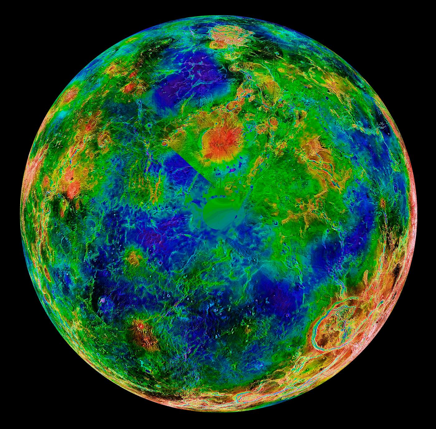 Hemispheric view of Venus. Original from NASA. Digitally enhanced by rawpixel. Hemispheric view of Venus. Original from NASA. Digitally enhanced by rawpixel.