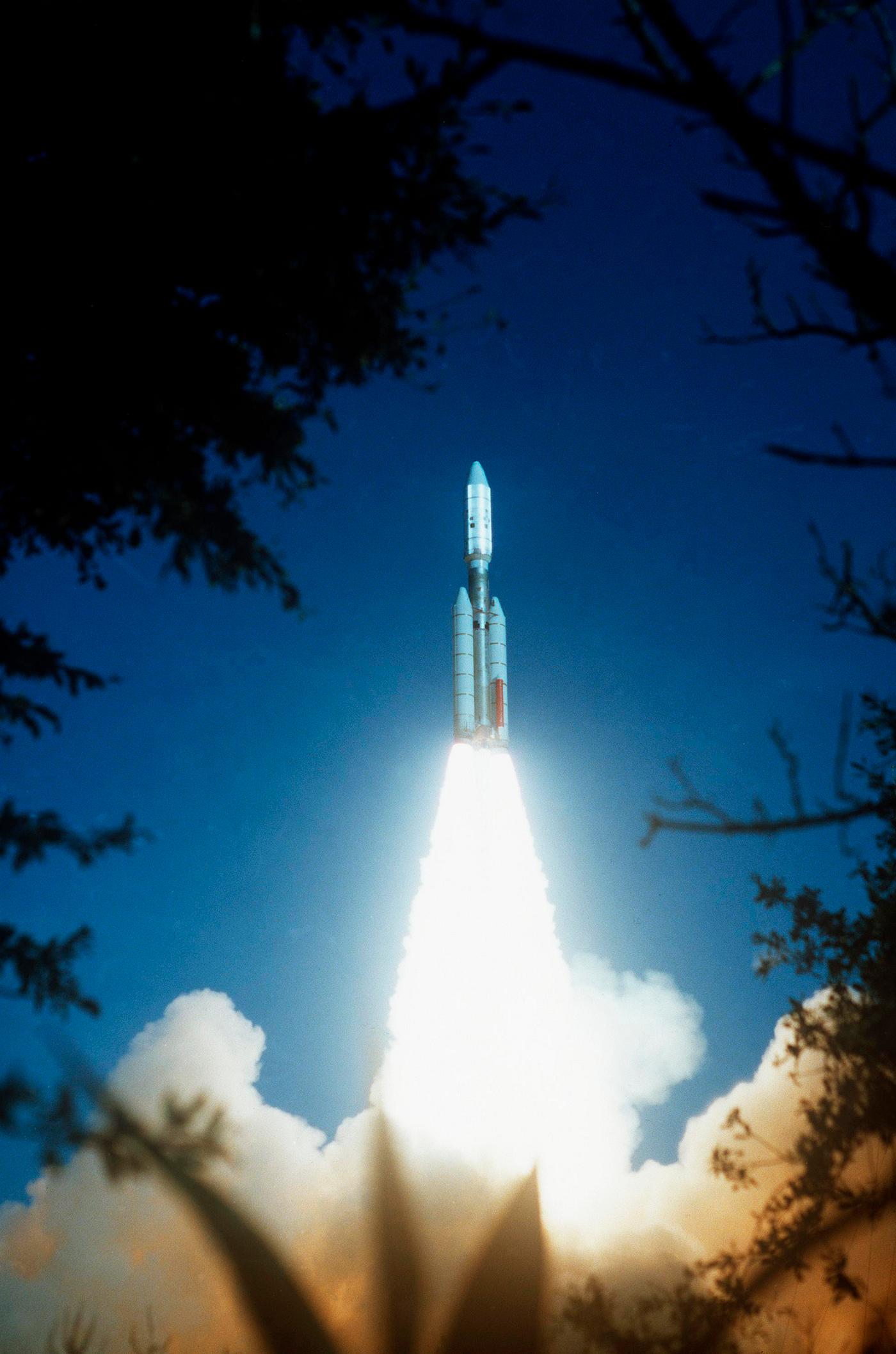 NASA's Voyager 2 was launched on Aug. 20, 1977 from the NASA Kennedy Space Center at Cape Canaveral in Florida. Original... NASA's Voyager 2 was launched on Aug. 20, 1977 from the NASA Kennedy Space Center at Cape Canaveral in Florida. Original...